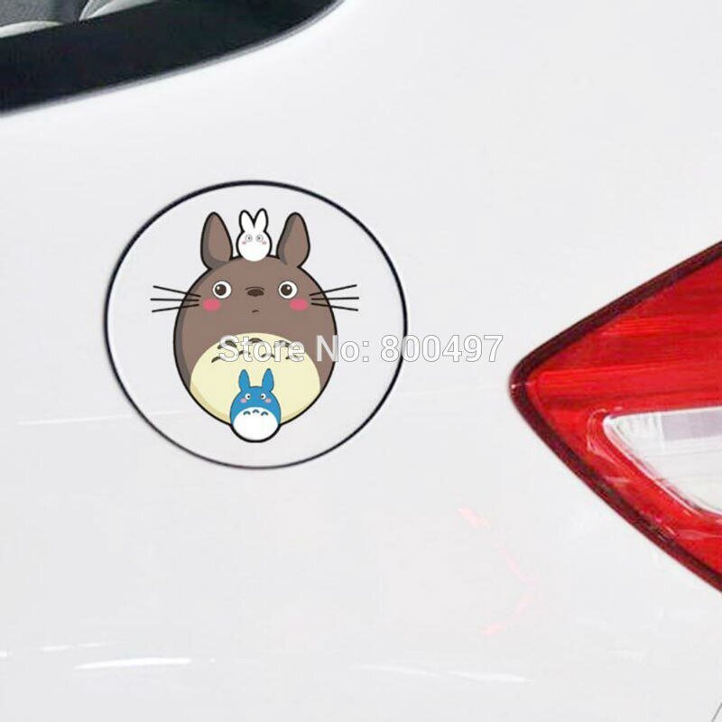 Car-Styling Funny Cartoon Lovely Cat Totoro Car Stickers Motorcycle De